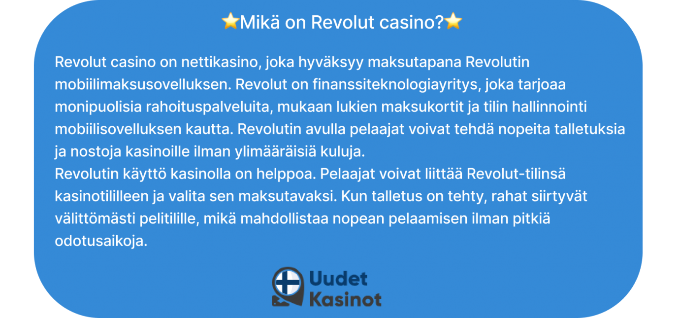 mikä on revolut casino